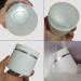 Zeoabsy 4-Pack 30ml Matte White Double-Walled Plastic Cream Canisters | Screw Cap with Silver Edge | Ideal for Gels Creams Ointments & Snacks - International Shipping Available - Buy Online on SooperMarket.com