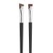 Fine Angled Eyeliner Brushes JASSINS Precision Gel Eye Liner Brush Synthetic Bristles Eye Makeup Tool Ultra Thin Slanted Flat Angle for Beauty Cosmetic Tool 2Pieces-A