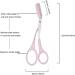 Professional Eyebrow Trimmer Scissors with Comb - Eyebrow & Eyelash Hair Remover Tool for Men and Women - Pink - Buy Online on SooperMarket.com