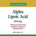 Nature's Bounty Alpha Lipoic Acid 100mg Pills Helps Fight Free Radicals in the Body 90 Capsules - Buy Online on SooperMarket.com