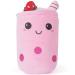Anboor Bubble Tea Plush Boba Plush Pillow Cute Soft Toy Plushies boba stuffy pillow big Stuffed Animals Gifts for Baby Kids Children (Strawberry Ice Cream 25cm)