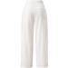 Viyabling Women's Summer Linen Palazzo Beach Pants - Elastic Waist Wide Leg Trousers in White | Medium - Buy Online on SooperMarket.com