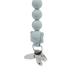 Silicone Pacifier Clip with Koala Bead - Grey | One Piece Soother Binky Teething Ring Holder - Buy Online on SooperMarket.com