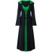 Bilqis Plus Size Green Gothic Medieval Witch Costume with Strappy Cloak Hoodies - XXL - Buy Online on SooperMarket.com