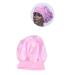 Silky Satin Sleep Cap for Curly Hair | Wide Side Bonnet Shower Cap | Pink | 1pc - Buy Online on SooperMarket.com