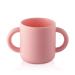 Silicone Training Cup for Infants - 2 easy- grip handles - Baby Open Cup 5 OZ  Great for Toddlers  Infants  Babies  Children (Princess powder)