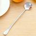 BCDlily Stainless Steel Dinner Spoons Long Handle Tea Coffee Spoons Cutlery Tableware Home Kitchen Dessert Spoon Gift (Silver 2) - Buy Online on SooperMarket.com