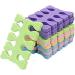 20Pcs Colorful Soft Sponge Finger Toe Separators - Nail Art Pedicure Tools for Salon Use (Random Colors) - Buy Online on SooperMarket.com