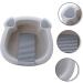 1 Set wash basin Clothes Hand Wash Board laundry bucket washing up basin underwear child pan Grey 30x29cm - Buy Online on SooperMarket.com