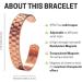 Biancat Prostapower Magnetic Copper Band Copper Bracelet for Men Magnetic Bracelets for Men Copper Ion Wristband(Black) - Buy Online on SooperMarket.com