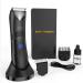 Intimate razor man Kibiy electrical body razier men with an extra ceramic blade IPX7 waterproof wet/dry body hair trimmer with LED light and 3 leaders