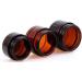 3 PCS Brown Glass Refillable Cosmetic Jars | Empty Face Cream & Lip Balm Containers (30 ml) - International Shipping Available - Buy Online on SooperMarket.com