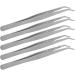 Curved Stainless Steel Overlocker Machine Tweezers - 5Pcs Sewing Accessories - Buy Online on SooperMarket.com