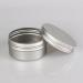 Zeoabsy 10-Piece Silver Aluminum Tins - 80ml Round Screw Cap Cans for Cosmetics Candles & Ointments | Includes 5 Spatulas & Label - Buy Online on SooperMarket.com