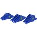 BESTBOMG 3Pack Clipper Guards Premium Compatible with Wahl Hair Clippers Trimmers Blue 3 Pack