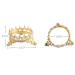Elegant Crown Pen Holder with Pearl Nails Art Design | DIY Manicure Brush Stand for Nail Sculpture & Drawing - Gold - Buy Online on SooperMarket.com