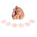 Brown Bunny Cake Topper 100% EDIBLE Decoration Personalised Name