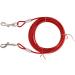 Wolike Dog Tie Out Cable and Stake Dog Wire Traction Rope Heavy Duty Stake-Out Dog Spike Spiral Pet Fixed Pile Outdoor Grass Dog Towing Rope (16FT/5M Red) 16FT/5M Red - Buy Online on SooperMarket.com