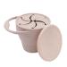 BapronBaby Silicone Collapsible Snack Cup (Fawn) - 100% Food Grade Silicone - BPA  Phthalate  and Latex Free - Dishwasher Safe - 6 Months+
