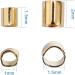 PandaHall Tube Crimp Beads 3000 Pcs Brass Spacer Beads for Jewelry Making - Golden/Silver/Platinum - 1.5mm, 2mm, 2.5mm - Buy Online on SooperMarket.com