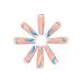 Brishow Long Wavy Lines Press-On Nails | Pink Bellarina Acrylic Nails | 24pcs for Women & Girls - International Shipping Available - Buy Online on SooperMarket.com