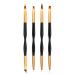 Yoezuo Nail Art Brush 4 Pcs Double Ended Nail Art Brushes Nail Liner Brush for UV Gel Paint Draw Manicure Tool Nail Art Painting Pen Brush Set for Nail Art DIY Drawing