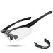 ROCKBROS Photochromic Sports Sunglasses Mens Cycling Glasses MTB Biking Sunglasses, with Removable Elasctic Band Black