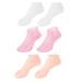 Moisturizing Socks Silicone Socks for Dry Cracked Feet Women 3 Pairs Soft Moisturizing Socks Anti Slip Women Spa Pedicure Gel Socks Aloe Sock for Softening Rough Skin Calluses