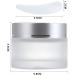 Buy 50ml Matte Glass Cream Cans - 4pc Set with Silver Lids | Ideal for Cosmetics Lotions Essential Oils & Travel | Empty Glass Containers - Buy Online on SooperMarket.com