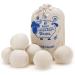 Wool Dryer Balls 6-Pack Premium Natural Fabric Softener Award-Winning - Baby Safe & HypoallergenicWool Balls Replaces Dryer Sheets - Wool Balls for Dryer - Laundry Balls for Dryer