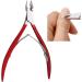 Verdant Touch Manicure Scissors Stainless Steel Nail Dead Skin Scissors Calluses Remover Nail Trimmer Clipper Manicure ToolRed - Buy Online on SooperMarket.com
