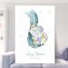 Personalised Rainbow Baby Gifts - DUMBO Elephant Wall Print | New Baby Gift for Birth, Birthday, Christening | Keepsake Nursery Decor - Buy Online on SooperMarket.com