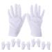Sevenmye 6 pairs of cosmetic gloves moisturizing gloves made of thick cotton white gloves for cosmetics spa gloves