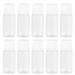 Kallory 25 pieces mini sample bottles 10 ml / 0. 33oz refillable transparent toilet items liquids shampoo lotion bottles container donor for cosmetic sample