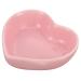POPETPOP pet bowl food guinea pig hamster feeder chinchilla bowl hamster saucer kitten bowls heart shaped hamster water bowl hamster supplies small cat bowl chipmunk squirrel ceramics 8x7cm Pink