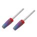 Gasea 2Pcs Naill Drill Bit Fine Grit Tapered Nail File Drill Bit 3/32" Shank Professional Fast Remove Acrylic Nails File Tool for Manicure Pedicure
