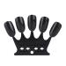 Nail Art Tips - 10pcs Black Nail Sticks Display for Polish & Gel - Perfect Manicure Practice Tool - Buy Online on SooperMarket.com