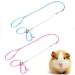 zhuangyulin 6 1PC Hamster Harness Rope Pet Hamster Harness Lovely Adjustable Pet Rat Mouse Hamster Harness Rope Ferret Finder Lead Leash with Bell Blue Small - Buy Online on SooperMarket.com