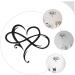 Cabilock 1pc Iron Pendant Plaque Heart Wall Decor Rustic Home Decor Room Loving Heart Shaped Pendant Black 40.00X33.00X0.20CM - Buy Online on SooperMarket.com