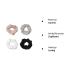 Rapoyo 4-Piece Colorful Hair Ties with Zipper Bag | Stylish Scrunchies & Elastic Hair Bands for Women & Girls - Perfect Ponytail Accessories - Buy Online on SooperMarket.com