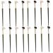 Baluue 16 Pcs Nose Shadow Brush Makeup Accessory Flat Concealer Brush Nose Makeup Brush Small Concealer Brush Angled Brush Eye Shadow Brush Contour Brush Makeup Tool Angled Cosmetic Brush