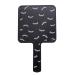 Mini handheld lash mirror black