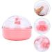 WBTY Baby Talcum Powder Puff Box - Soft Sponge Cushion Storage Container for Home and Travel - Pink - 9x7x7cm - Buy Online on SooperMarket.com
