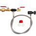 VaVoger Paintball CO2 Tank Refill Station CO2 Cartridges Fill Adapter Strage Stainless Steel Connector Hose for 12oz, 16oz, 20oz, CO2 Tanks
