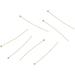 100pcs 18K Gold Plated Ball Head Pins 22 Gauge for DIY Jewelry Making - 35x0.6mm - Buy Online on SooperMarket.com
