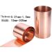 YebiO Pure Copper Tape Copper Skin Copper Foil Copper Skin Copper Sheet Grounding Copper Tape Grounding Copper Skin Red Copper Strip/0.1Mm*100Mm*1000Mm - Buy Online on SooperMarket.com