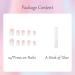 EONFAVE 24 Pcs French False Nails - White Square Stick on Nails with Glue - Short Acrylic Full Cover Press on Nails for Women and Girls - Buy Online on SooperMarket.com