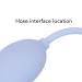 Flexible Silicone Enema Bulb with Hose - Easy to Clean Portable & User-Friendly | Ideal for Individual Care - Buy Online on SooperMarket.com