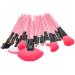 XLKJ 24 Pieces Makeup Brush Set - Premium Cosmetic Brushes with Bag (Pink) | Best International Shipping - Buy Online on SooperMarket.com