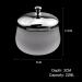 Crystal Glass Nail Art Dappen Dish with Cover - Acrylic Powder Liquid Container for Beauty Art Nails | HJ-NAPB025 - Buy Online on SooperMarket.com